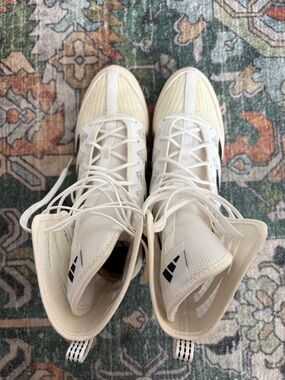 Adidas Boxing Shoes – White High-Top – Size 8 (Men’s) / 9.5 (Women’s)